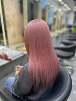 【ロング料金なし】ブリーチ込みダブルカラー