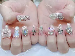 🌸期間限定🌸初回ジェルオフ無料💖自爪90分パーツつけ放題🌸ゴテゴテok ¥9500