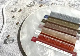 抜け感ナチュラル♪選べる8色⭐︎ブラウンフラットラッシュ100本