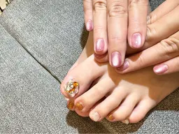 ミニモ学割ハンド&フットコース(オフなし)マグネット/フラッシュ/グリッター/ラメ/ミラー/ワンカラー