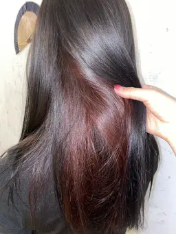 💚イヤリングカラー💚インナーカラー💚ブリーチ無し