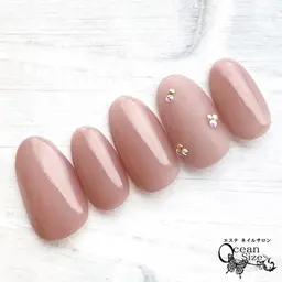 💗【再来/他店フィルイン】💗ちゅるん✨1カラー2本デザインオフィスコーデネイル