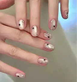 「期间限定」【ハンドジェルネイル】マグネットワンカラー・ジェルオフ付き。長さ出し＋¥2,000