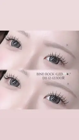 ♡ LEDエクステ×バインドロック 80束 ♡🎀Wフラット