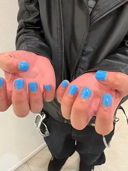 【パラジェル使用】ワンカラーorグラデーション+ドライケア付き(オフなし)