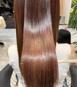 【髪質改善】酸性ストレート + 酸熱トリートメント💖巻けるストレート✨