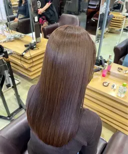 🩵ツヤカラー🩵【‼️ロング料金無し‼️】ワンカラー（ブリーチなし）＋トリートメント🫧