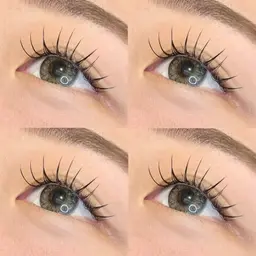 🩵安定感×軽量エクステ【 フラットラッシュ120本】美容コーティング仕上げ🩵