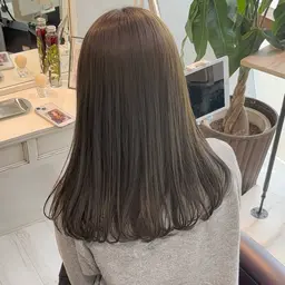 ブリーチなし透明感ダブルカラー