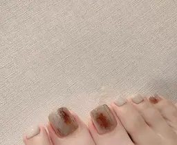 フットバス付き♪フット親指ワンポイントアート