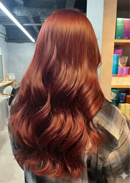 （ブリーチなし）　wカラー🌹オータムレッド🌹