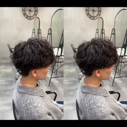 🔸初パーマにも🔸シャドウパーマ×メンズカット