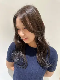 【透明感カラー】ブリーチなしダブルカラー✨️