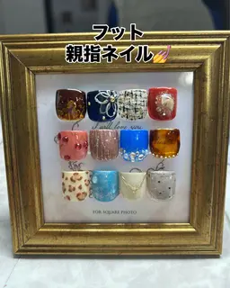 フットネイル、定額デザイン。オフ代込み。