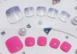 【練習モデル様募集】ケア付き🫧フットラメグラorワンカラー🫧🦶(オフなし)