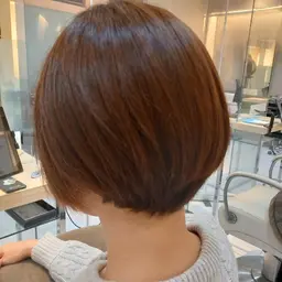 前髪ストレート&全体カット