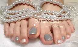 【Foot】 2色選べるワンカラー(マグネット／ミラ~\オーロラ) 6200