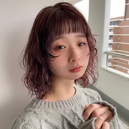 レディースカット+ケミカルパーマ+フルカラー