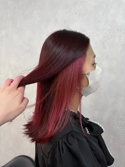 メンテナンスカット付き✂️インナーカラー+1STEPトリートメント🧁🎀