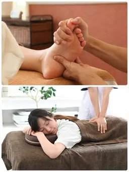若石リフレクソロジー 60分＋全身揉みほぐし30分