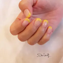 フレンチネイル（クリアベース）