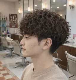 【練習モデル】メンズ波巻きパーマ｜ナチュラル仕上げ