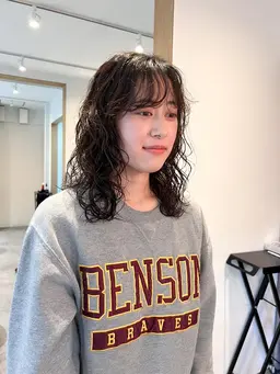 似合わせカット＋前髪パーマ＋前処理トリートメント