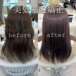 ご新規様限定‼️【✨美髪矯正✨】🩵カット➕全体縮毛矯正➕カラー➕ハホニコトリートメント🩵/美髪/ストレート