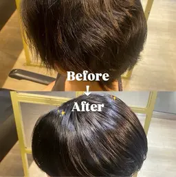 【ツンツンしない❕自然な縮毛矯正】🌟顔周り縮毛矯正 ➕ 似合わせメンズカット🌟