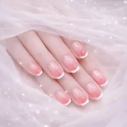 12月限定🉐撮影モデル🉐オフ無し🩵キラキラ💫カラグラフレンチ🧸💎✨