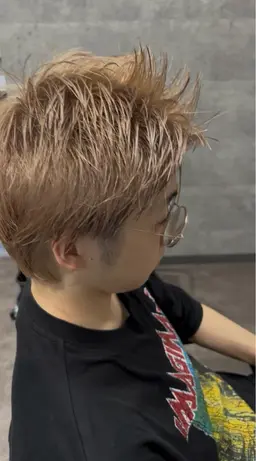 ショートヘアー➕ブリーチカラー