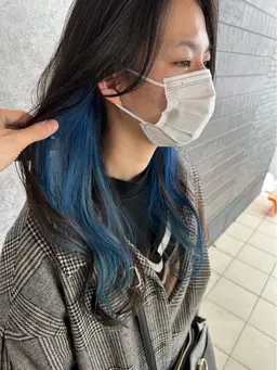 デザインブリーチ＋フルカラー（インナー)¥8900【イルミナ＋¥2000】【３STEPトリートメント＋¥2000】