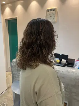 カットパーマ🤍