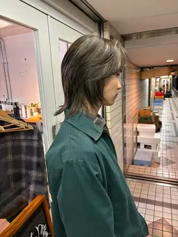 men'sカット+ハイライトブリーチ+オンカラー+トリートメント🪃