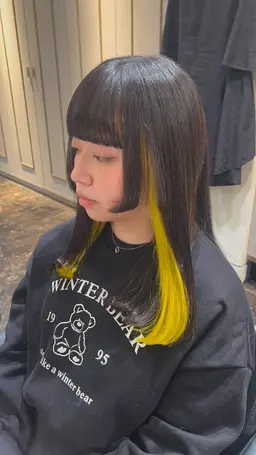 【🫧練習モデル🫧】インナー、イヤリングカラー＋髪質改善トリートメント