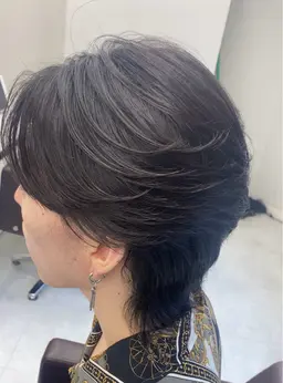 【かっこいい毛流れパーマ】カット➕フェザーパーマ