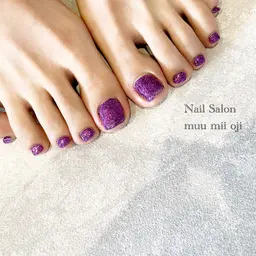 Jrネイリスト❤︎フットネイル ラメワンカラーor単色ワンカラー(オフ無し90分)お直し対応不可