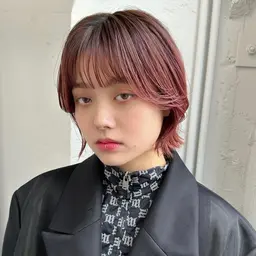 暖色にしたい人におすすめ🍷　✨ブリーチなしダブルカラー✨ダブルカラー+シャンプーブロー+トリートメント