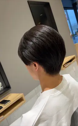 人気No.2【平日14時～16時受付限定】メンズカット＋縮毛矯正