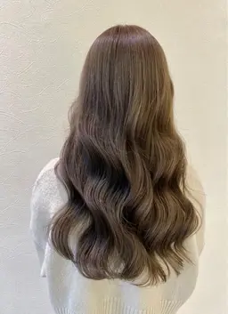 🤍前髪カット付🤍【髪の柔軟剤トリートメント✨】髪質改善カラー＋システム酵素トリートメント