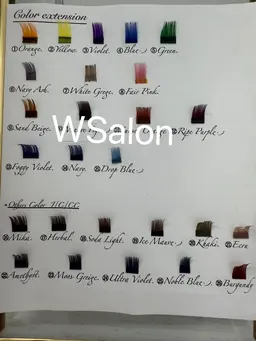 【オプション】ポイントカラー★カラーフラットラッシュ 40本★