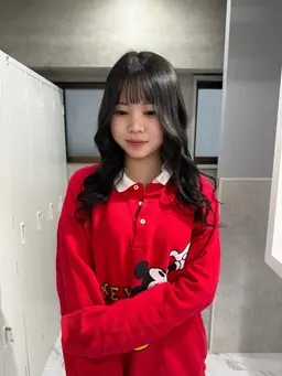 前髪カット➕カラー➕2step treatment🫧‪