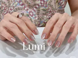 研修コ一ス*ワンカラ一/ラメグラデ一ションマグネットフラッシユ1980円