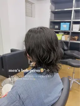 カット+パーマ🫐.·*.　　　　　　　　　　（ナノバブルシャンプー付）