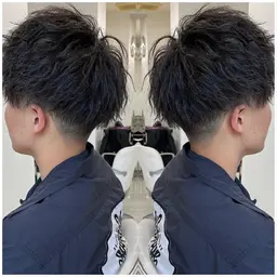 メンズ似合わせカット&ケアパーマ(ツイスパ可)😎眉カットサービス【5回目のご来店まで利用可】