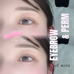 🍀練習モデル※注意事項ご確認下さい⚠️ フラットラッシュ80本（オフ◯リペア×）➕美眉スタイリング