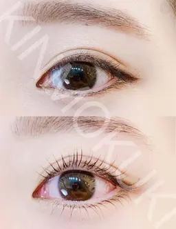 【下まつ毛パーマ】持続力最強♪栄養たっぷりツルツル美しいカール/安心な高品質国産商材使用/低ダメージ