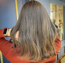 〔外国人風⭐️コース〕 赤みのない艶感🌿THROWカラー&コテ巻き🌟