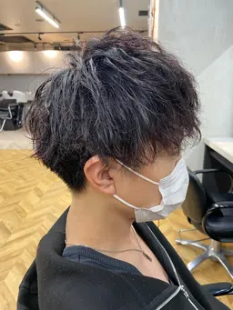 ✨メンズ限定✨デザインカット＋デザインパーマ¥8000​〜​#ツーブロック#メンズパーマ#スパイラル#ツイスト#マッシュ