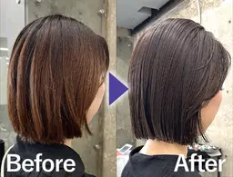 【ブリーチなし透明カラー】カット＋カラー＋トリートメント